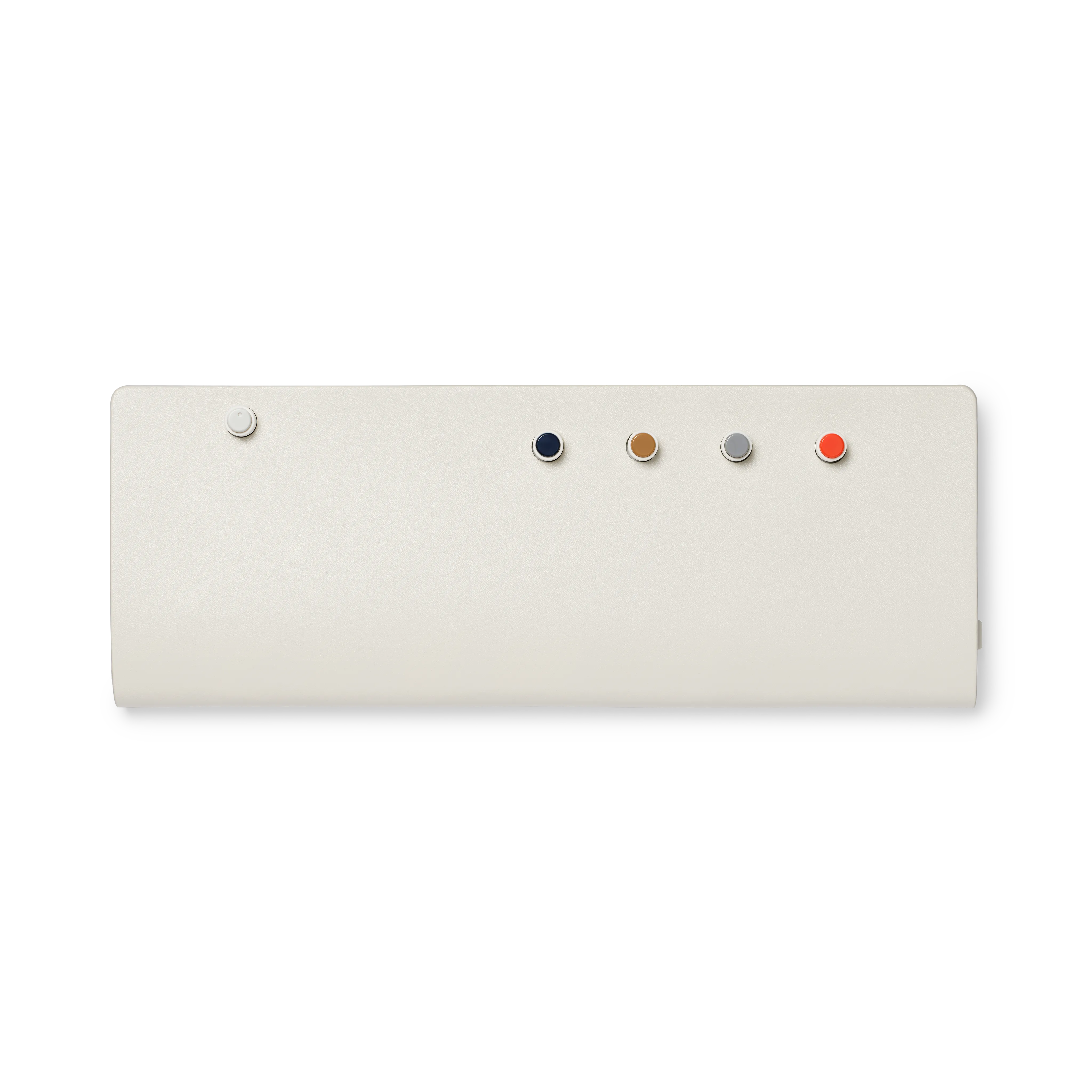 field leather wrap white