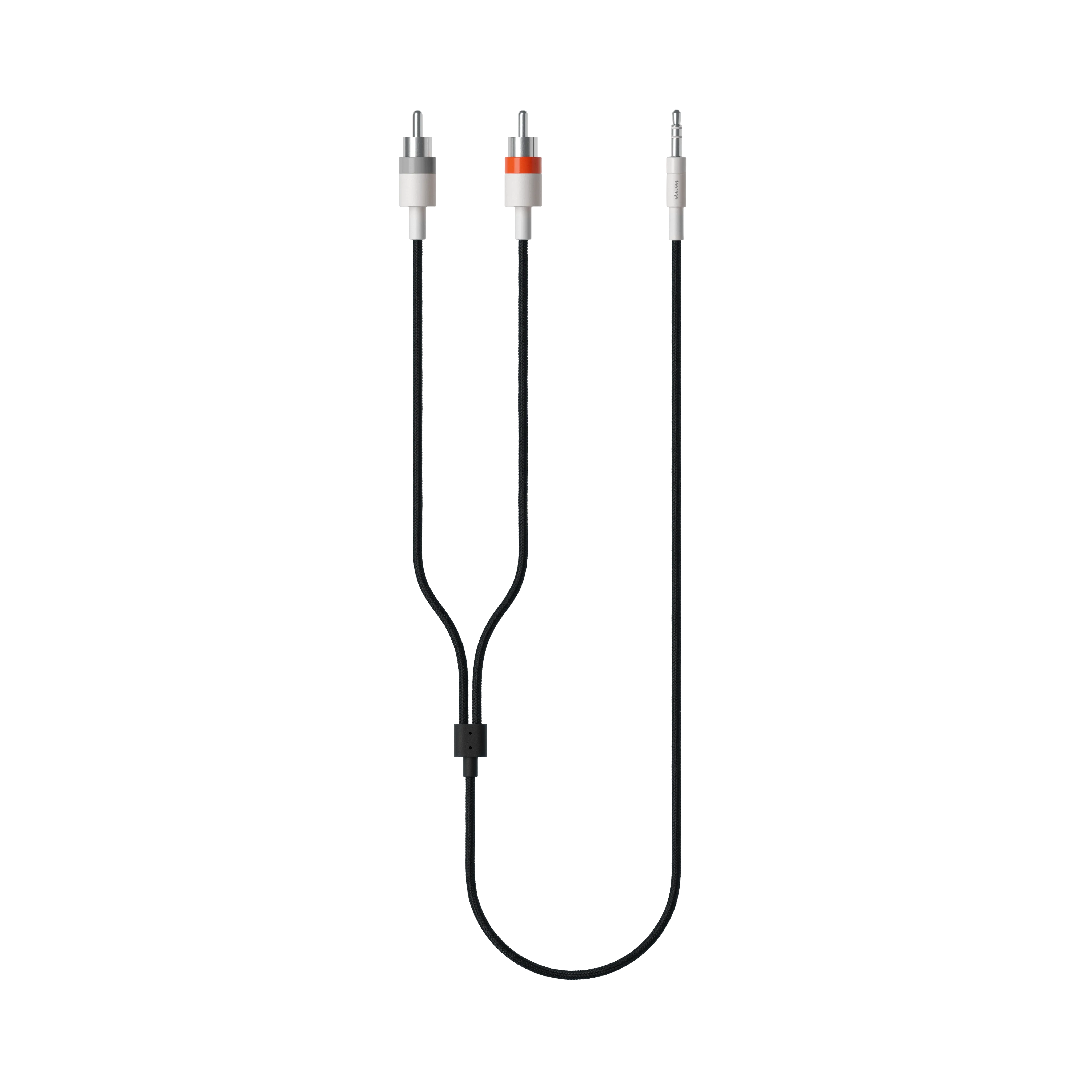 textile audio cable 3.5 mm - 2x rca