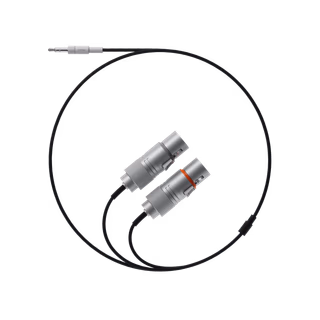 textile cable 3.5 mm to 2x xlr (socket)