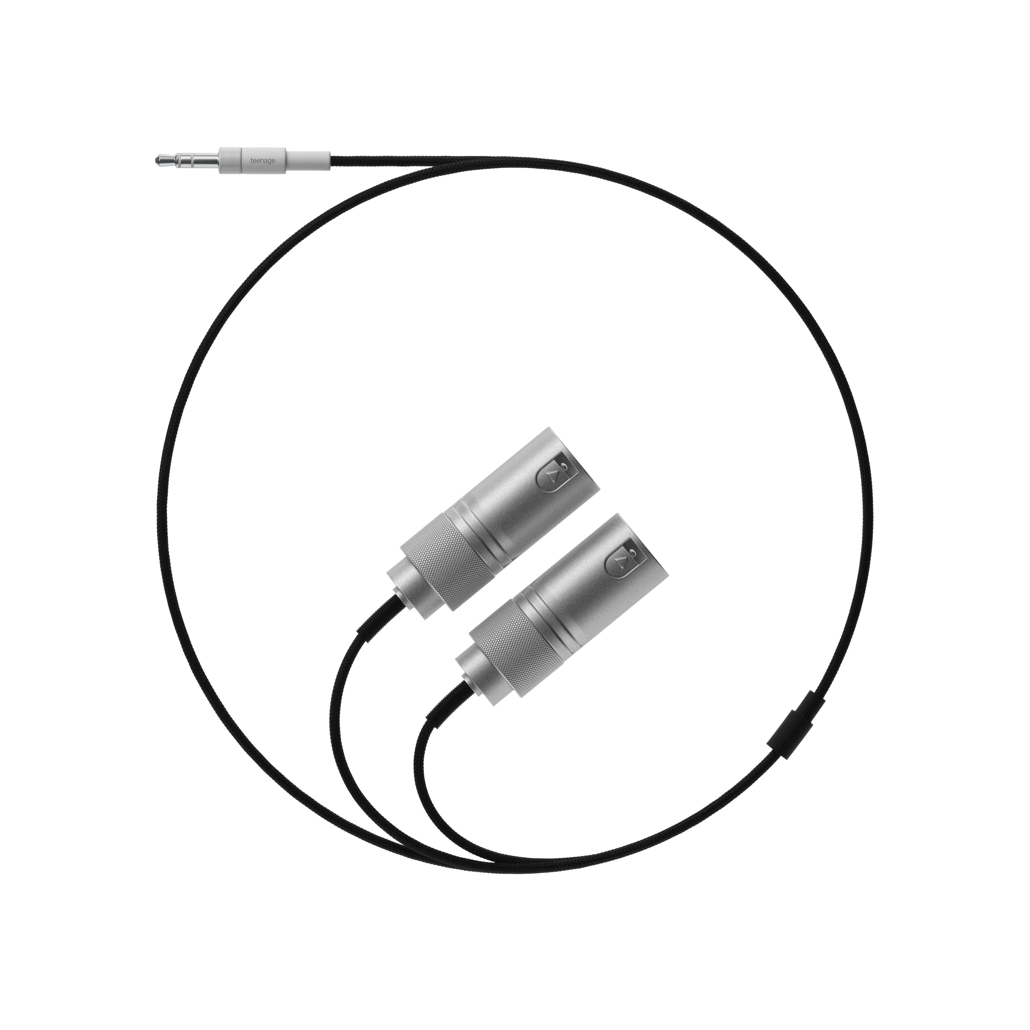 textile cable 3.5 mm to 2x xlr (plug)