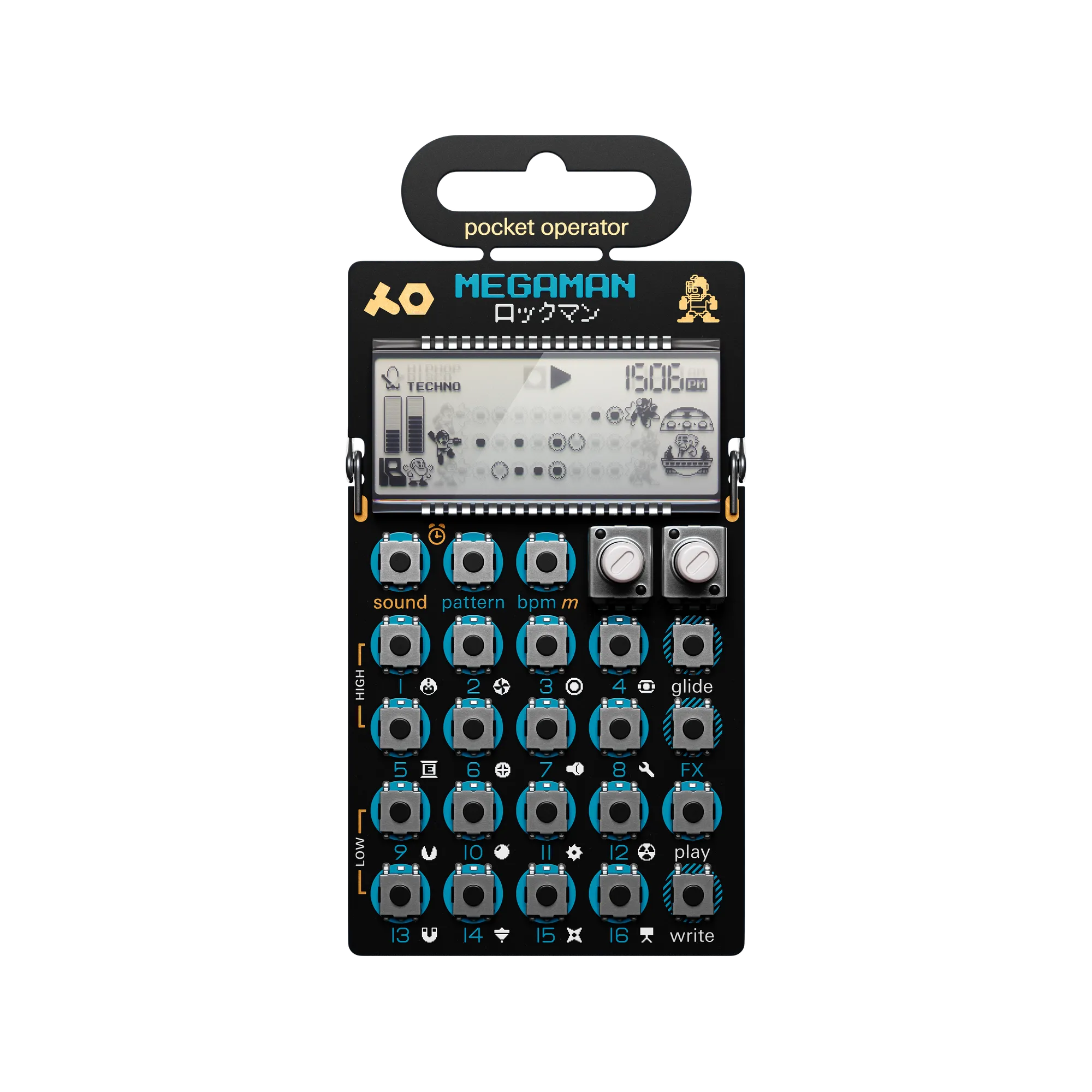 新品　PO-128 MEGAMAN Teenage Engineering Pocket Operator PO-128 Mega Man Teenage Engineering Sampler