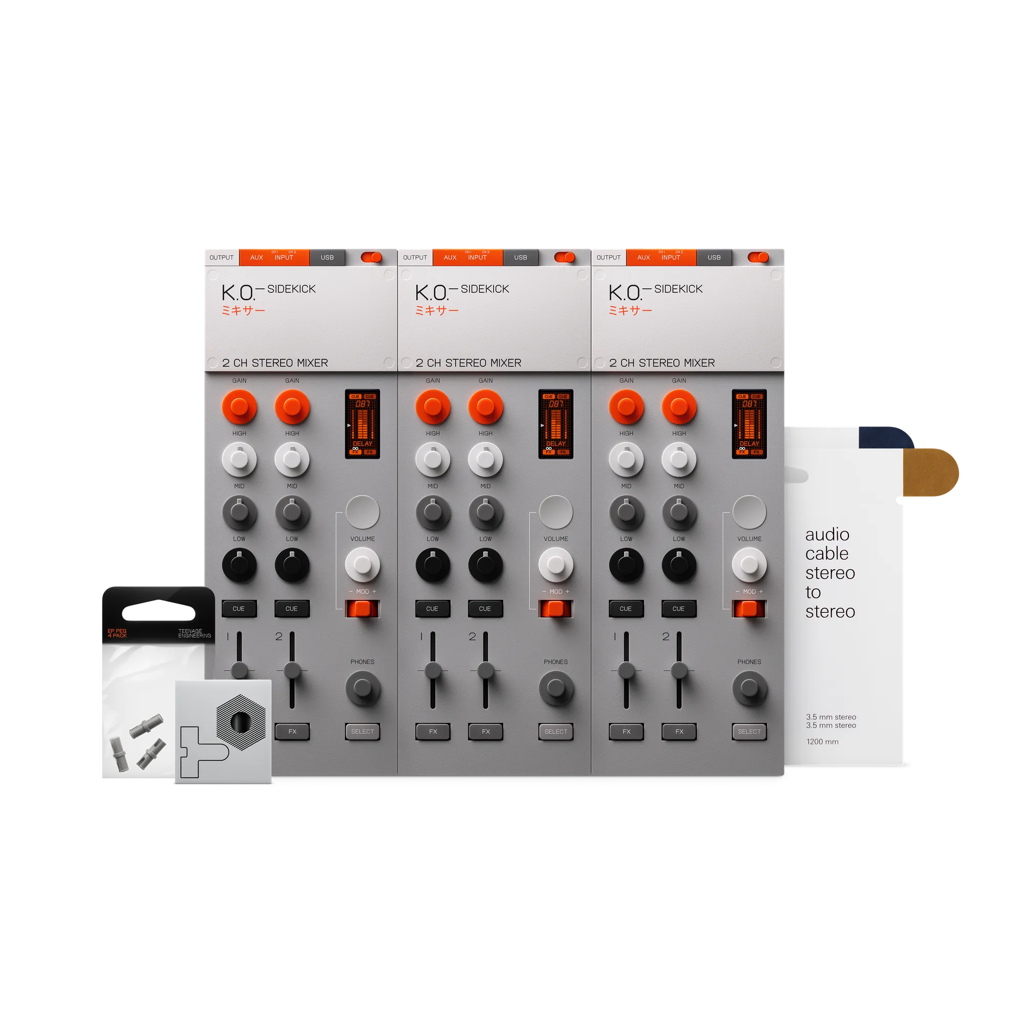 buy K.O.–SIDEKICK triple pack - teenage engineering