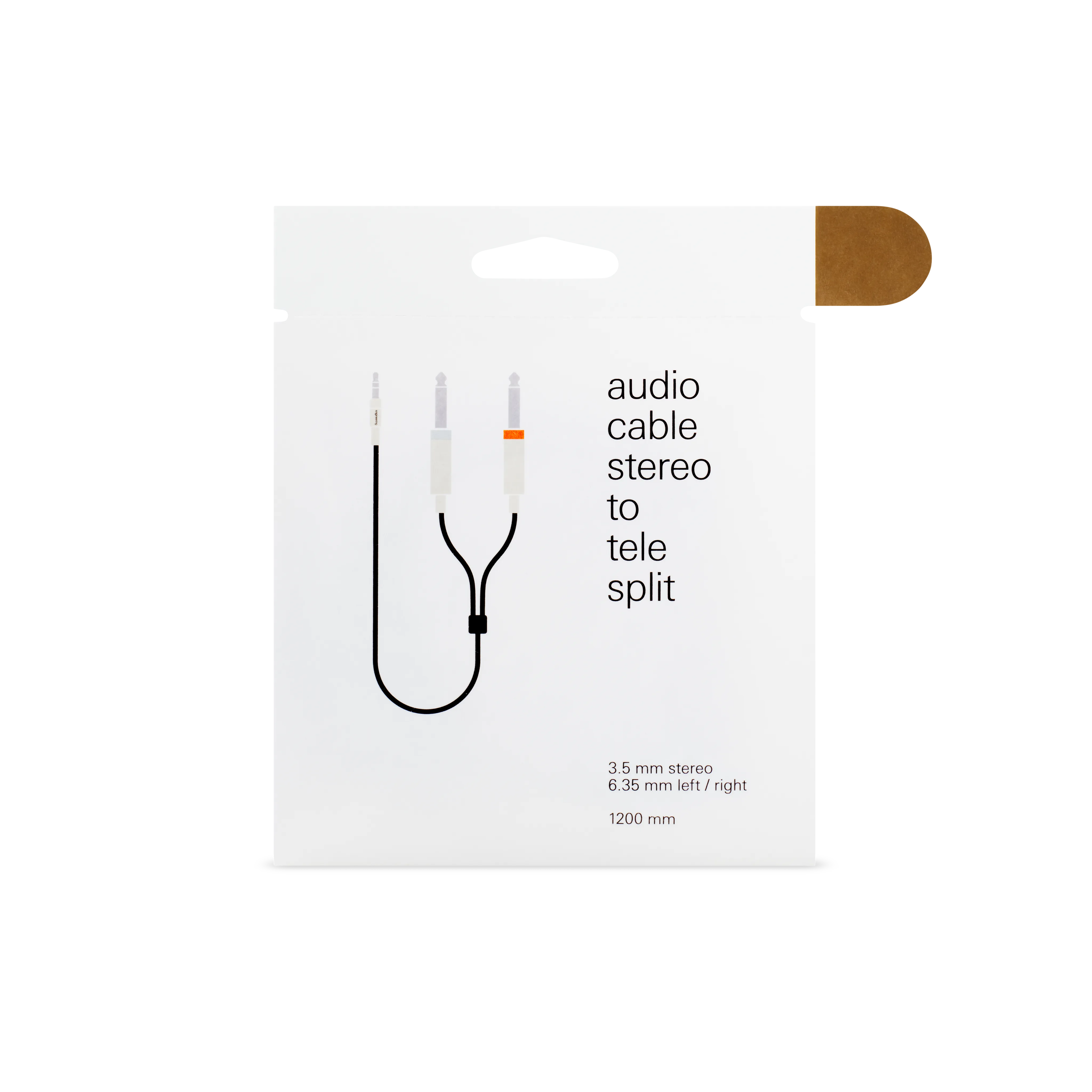 buy textile audio cable 3.5 mm - 2x 6.35 mm - teenage engineering